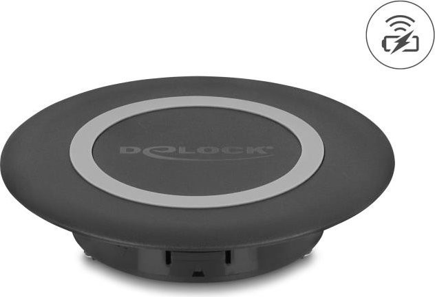 Delock Induktive Ladematte zur Tischmontage mit 15 Watt Fast Charge in Schwarz (66284) - Bild 1
