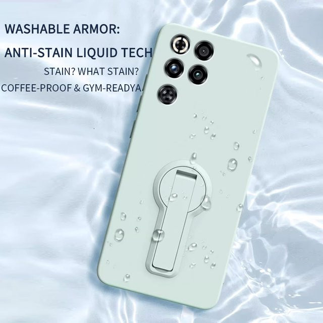 Stoßfeste Silikon-Handyhülle mit Standhalter für ZTE nubia RedMagic 11 Pro - Bild 1