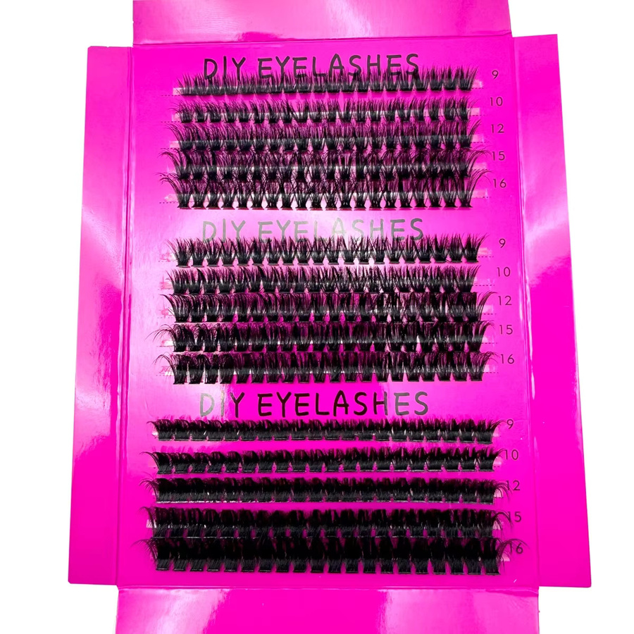 AMSDCN DIY 5D Wimperncluster, 15-reihig, gemischte Längen, Wispy - Bild 3