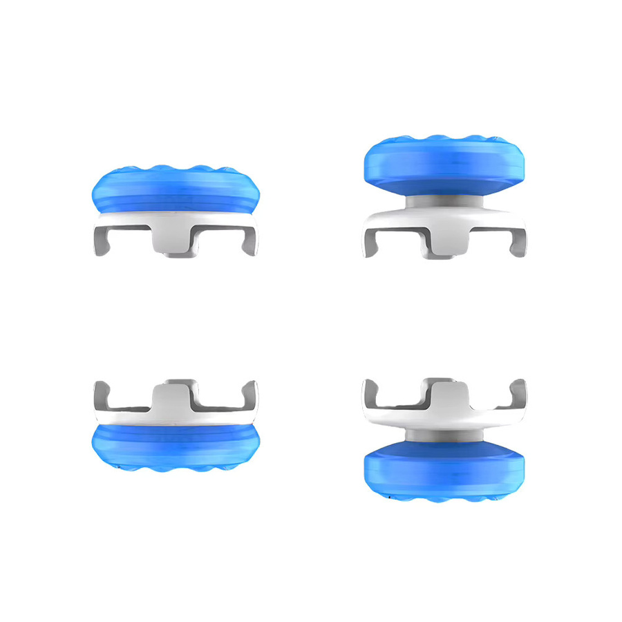 ALLOET Gaming-Joystick-Verlängerungen Set mit 1 Hochprofil- und 1 Mittelprofil-Joystick-Kappe in Blau für PS5 Playstation Portal Fernbedienung - Bild 2