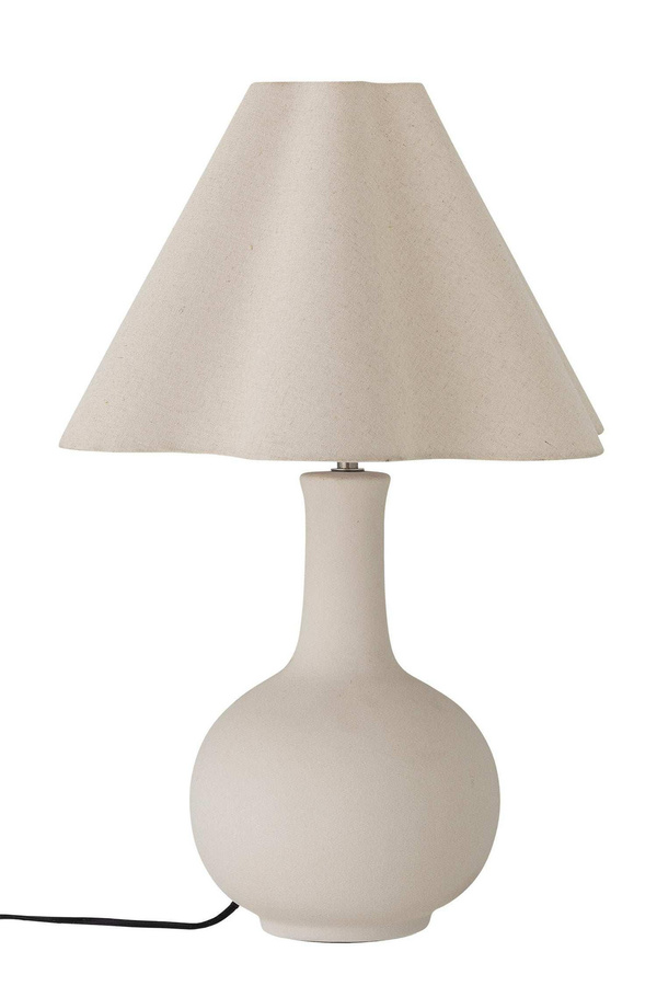 Bloomingville Tischlampe Heide aus Keramik in Weiß, Höhe: 60 cm - Bild 1