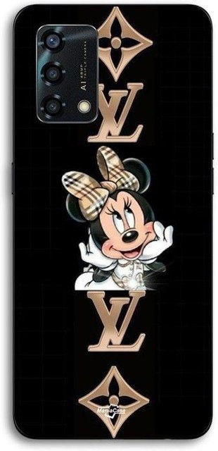 Handyhülle MANIACASE für Oppo A95 in Schwarz mit Minnie LV Design aus Silikon TPU - Bild 1