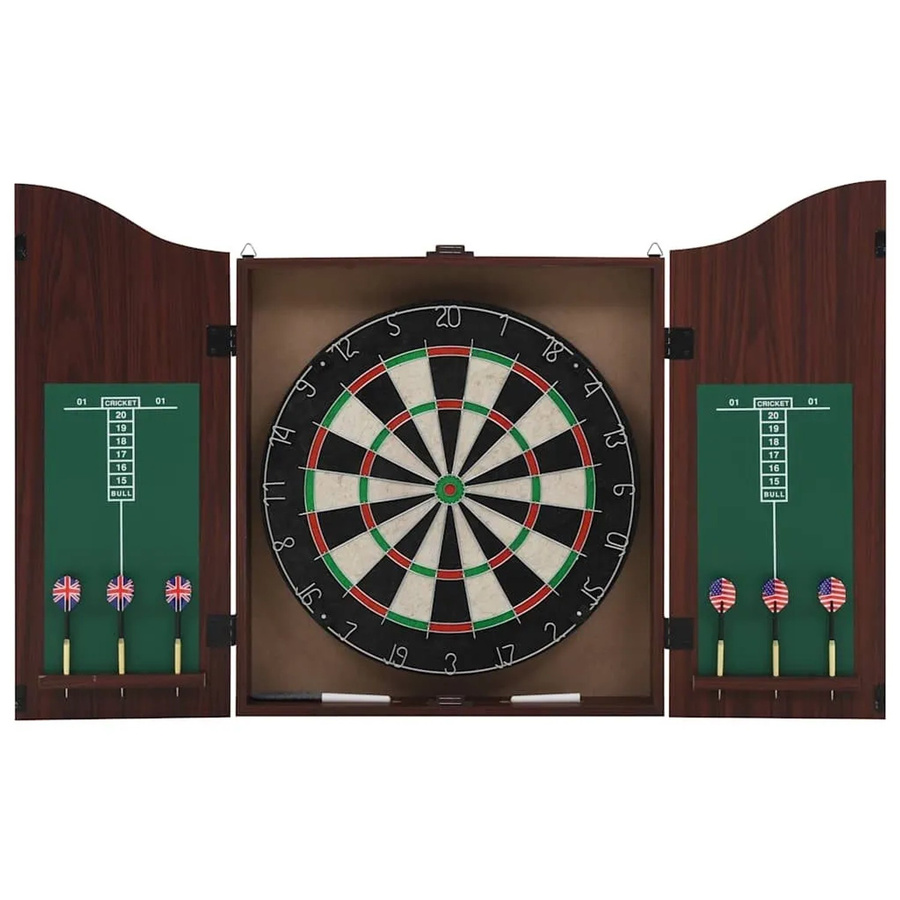 vidaXL Professionelles Dartboard Set aus Sisal mit Schrank und 6 Dartpfeilen mit Messingspitzen - Bild 2