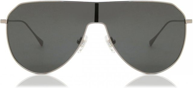Diff Dash Schild De01 Sonnenbrille, Aviator, Vollrand, Metall, grau, Damen - Bild 1