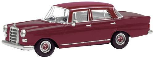 Herpa Mercedes-Benz 200 Heckflosse PKW Modell im Maßstab H0 in Schwarz, Rubinrot, Cremefarben und Rot - Bild 1