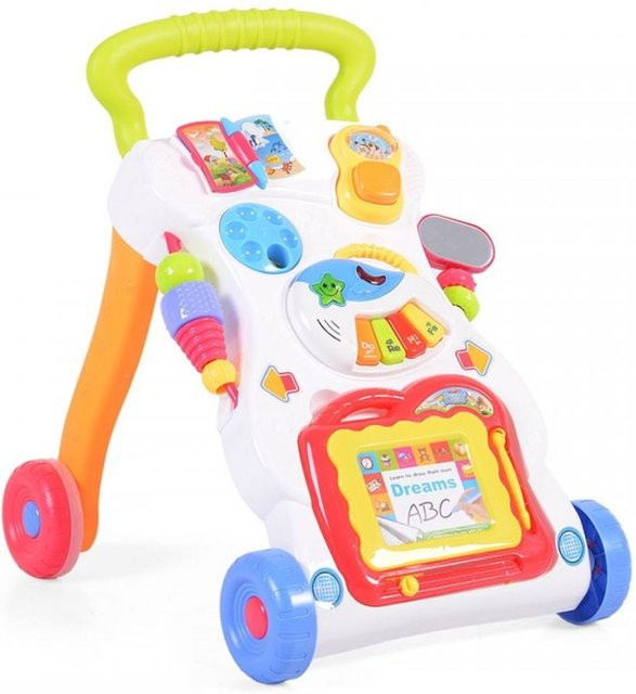Moni Dreams Lauflernwagen Spielcenter mit Zeichenbrett blau - Bild 1