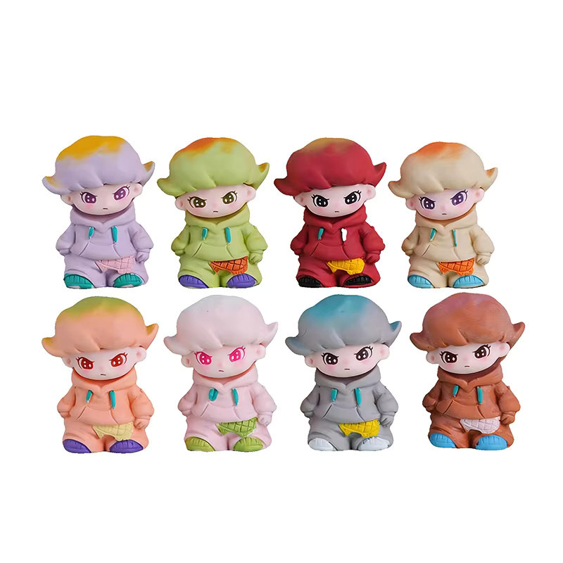 Fadcute Blind Box Figur, Hoodie-Puppe, Einzelfigur, Lila, Bunt / Mehrfarbig - Bild 3