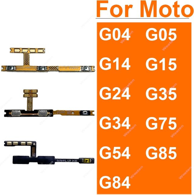 Ein/Aus-Schalter und Lautstärketasten Flexkabel-Reparaturset für Motorola Moto G05 G14 G15 G34 G54 G75 G84 G85 - Bild 1