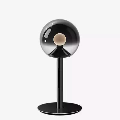 Occhio Luna Sogno LED Tischleuchte in Schwarz mit transparentem Glasschirm - Bild 1