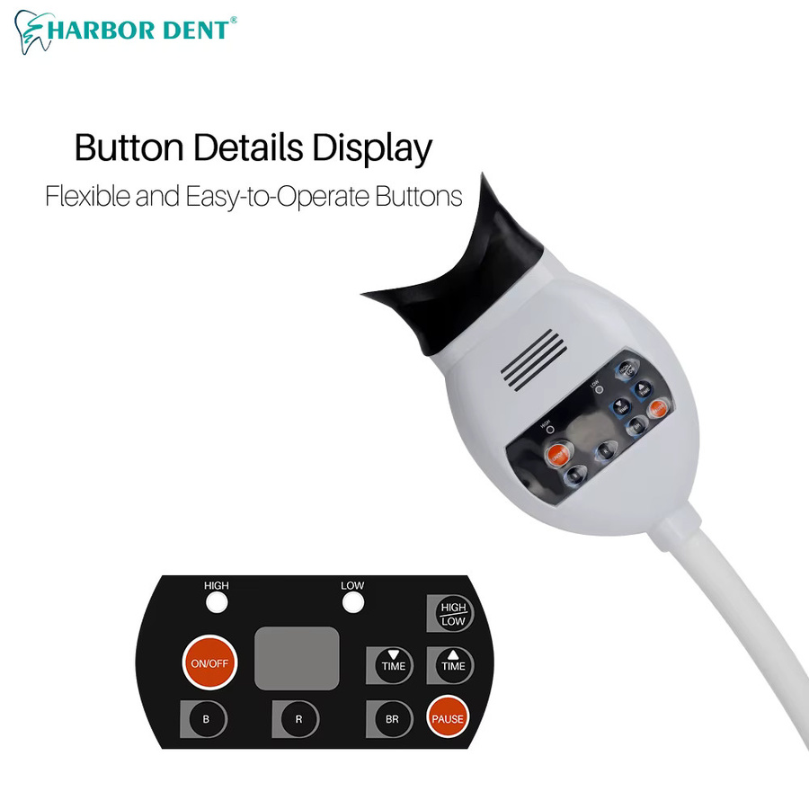 HARBOR DENT Dental Kaltlicht Lampe für Zahnbleaching mit 3 Farben in Weiß B/T/H: 23,0 x 12,0 cm - Bild 2