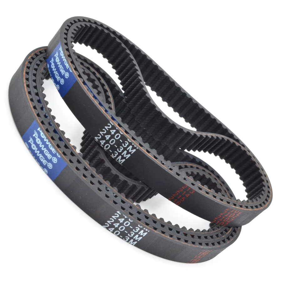 POWGE HTD 3M Zahnriemen aus Gummi in Schwarz mit einer Breite von 6-30 mm - Bild 5