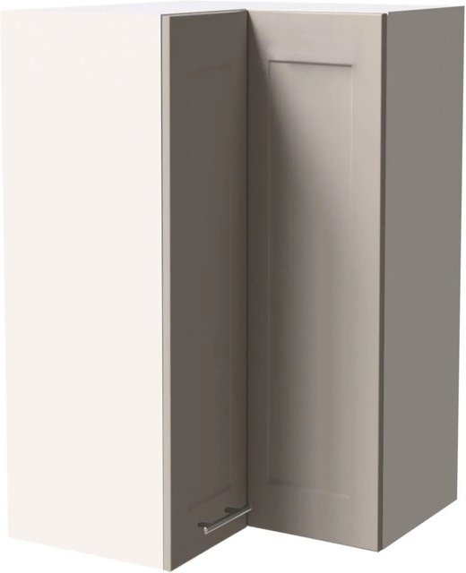Eckhängeschrank Feldmann-Wohnen Oslo in Weiß und Kaschmir Matt, B/T/H: 60 x 60 x 96 cm - Bild 1