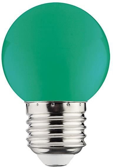 LED Glühbirne Globe in Grün mit E27 Sockel und 1W Leistung - Bild 1