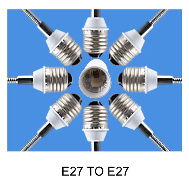 Flexible E27 Lampenfassung Extender von ammtoo, drehbarer Sockel als Verlängerungskonverter für E27 Leuchtmittel, 220 V - Bild 2