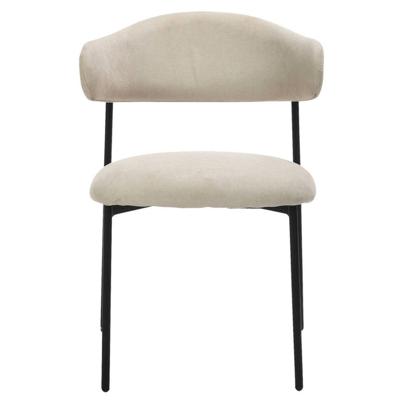 byLIVING Stuhl JERSEY 2er-Set, Webstoff, beige, B/H/T: 58 x 78 x 54,5 cm - Bild 4