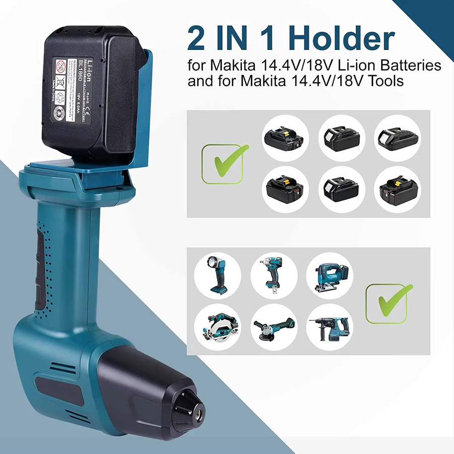 AICANTEK 2 in 1 Werkzeug Halterung für Makita Akkus, 5er Set mit Schrauben zur Werkzeug Lagerung - Bild 2