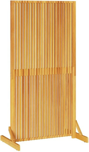vidaXL Sichtschutz Paravent aus Massivholz Akazie in Braun, B/T/H: 79,5 x 50 x 150 cm - Bild 1