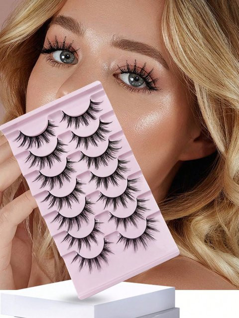 MAGT Künstliche Wimpern, 5D-8D Volumen, 5 bis 7 Paar, Unisex - Bild 1