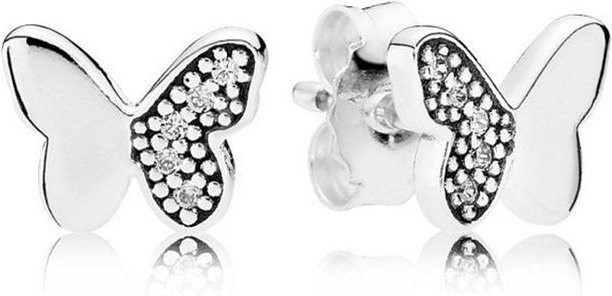 POMOiii Perlenohrring 925 Silber, Kristall, Zirkonia, Damen, Weiß - Bild 1