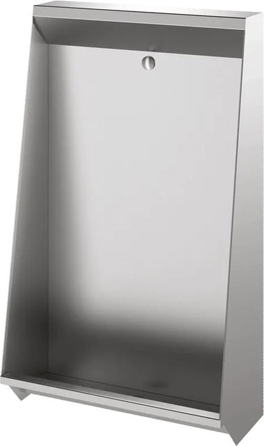 Delabie Standurinal L für Fußbodeneinbau aus Edelstahl in Silber, B: 60,0 cm, H: 102,0 cm, T: 30,0 cm - Bild 1