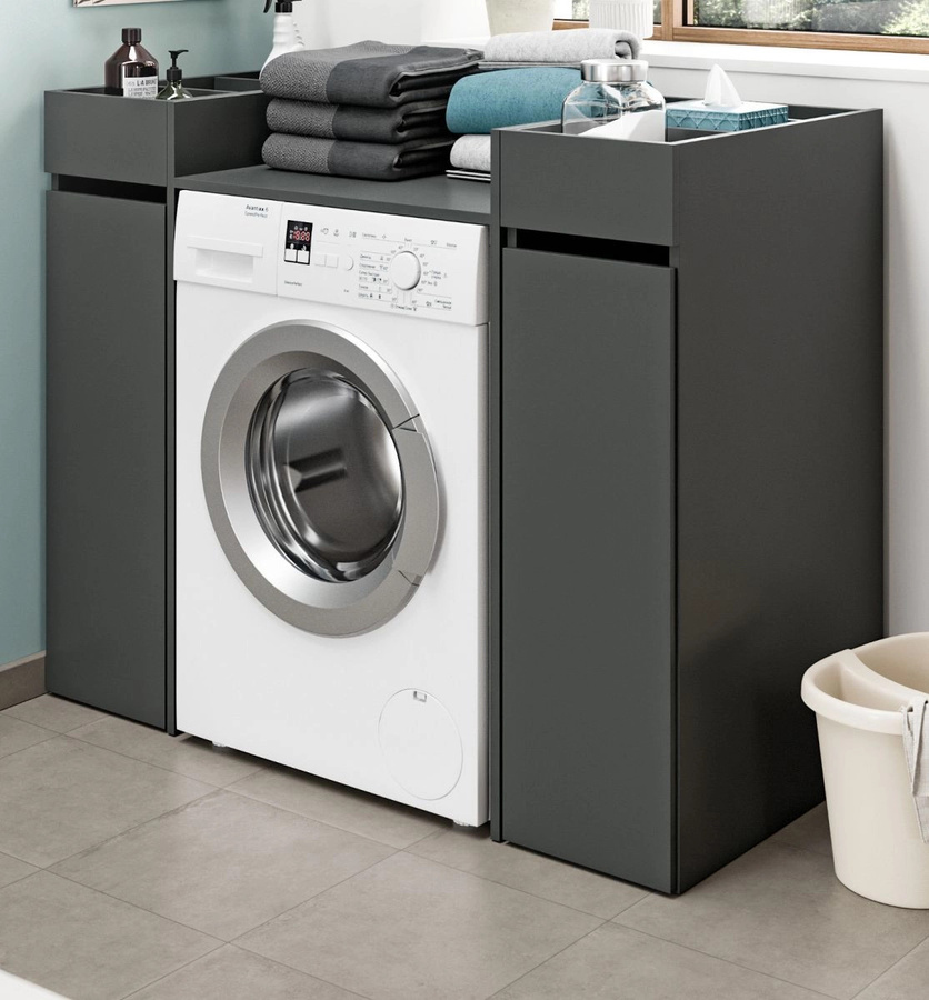 Waschmaschinenumbau Set Flexy in Grau, B/H: 124 x 101 cm - Bild 1