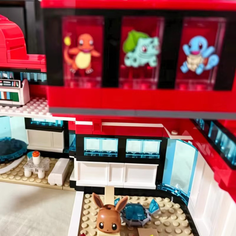 Keeppley Pokémon Center Pikachu Eevee Bausteine, Montagemodell - Bild 3