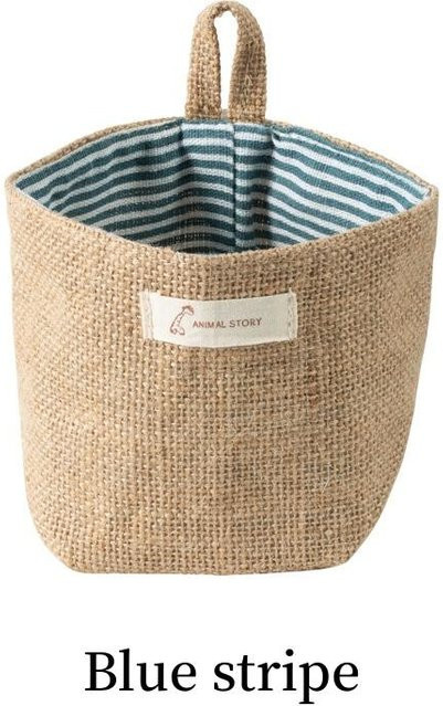 Hängeaufbewahrungstasche aus Jute von Yiran Furniture in Beige als Organizer für Büro, Küche oder Badezimmer - Bild 1