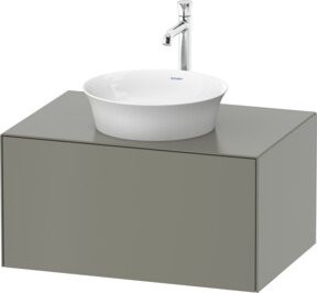 Duravit Waschtischunterschrank ohne Aufsatz White Tulip in Steingrau s-matt, B/T/H: 75,1 x 41 x 41 cm - Bild 1