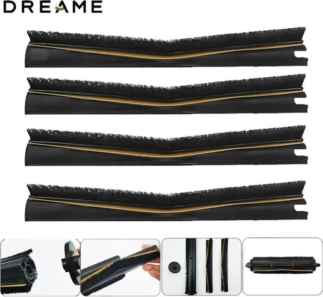 Dreame Ersatz-Hauptwalzenbürste für X40 Ultra, L10s Pro Ultra, L30 Ultra und L20 Ultra in Schwarz - Bild 1