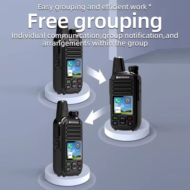 Motorola 4G LTE Walkie-Talkies Set mit lebenslang kostenloser SIM-Karte, Bluetooth-Unterstützung, 2 Stück, Schwarz - Bild 3