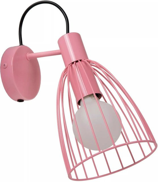 Licht-Erlebnisse Wandleuchte aus Metall in Pink, schwenkbar, E27, Breite: 15 cm - Bild 1