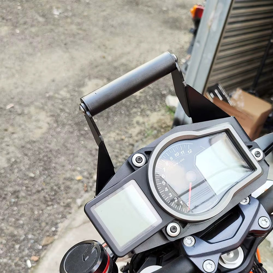 S2R Motorrad Handyhalterung für KTM Adventure ADV in Schwarz zur Smartphone und GPS Navigation Unterstützung - Bild 2