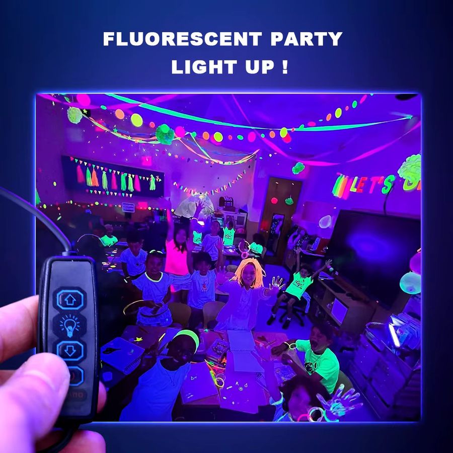PARKSON UV LED Flutlicht Schwarz 365nm Ultraviolett Wasserdicht mit USB-Stecker DC5V - Bild 2