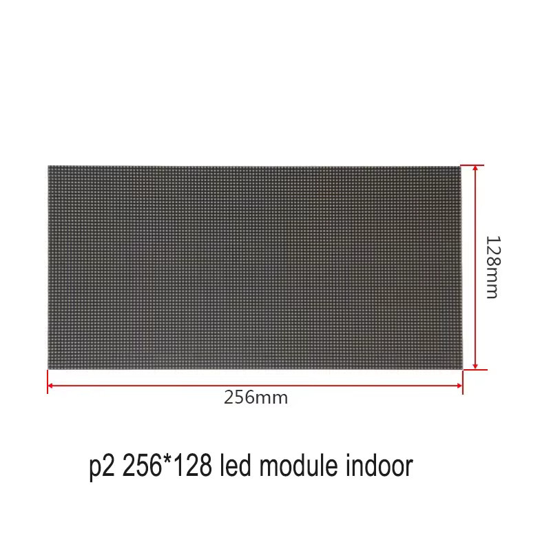 OIMG P2 HD LED-Videowand Modul, Hub75 SMD3IN1 Vollfarbig, Schwarz, B/H: 256 x 128 mm - Bild 3
