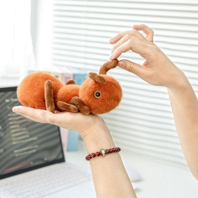 Yiran toy Ameise Plüschtier, Braun, 20cm, ab 3 Jahre - Bild 1