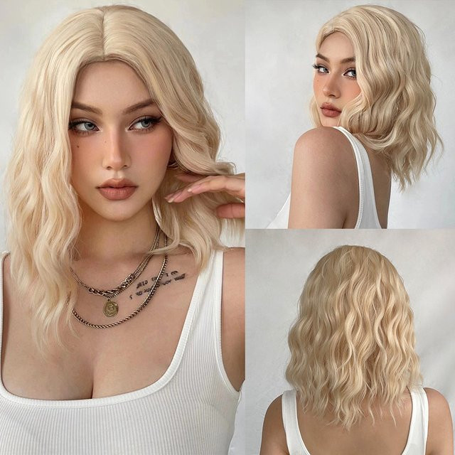 EASIHAIR Perücke, blonde Bobo-Perücke, synthetisch, Damen - Bild 1