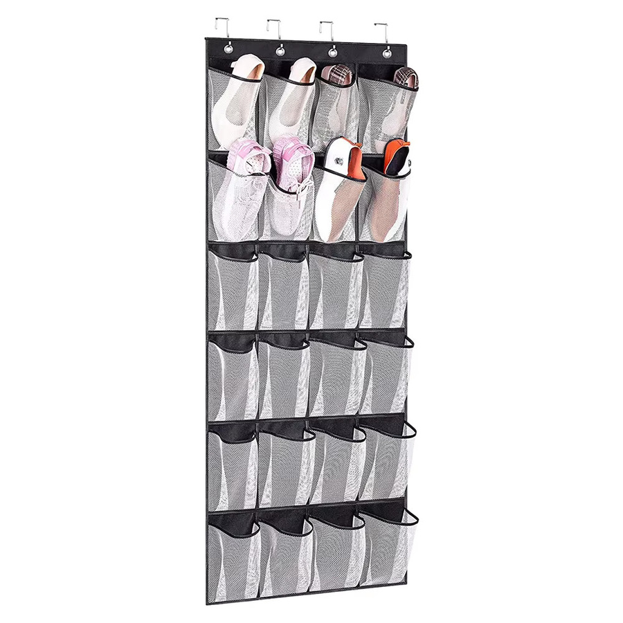 APWIKOGER Wand-Organizer aus Stoff mit 24 transparenten Taschen für Kleinteile und Schuhe - Bild 4