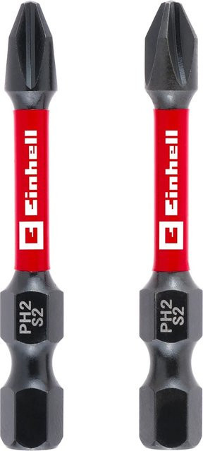 Einhell Impact Bit-Set PH2, 2-teilig, rot, Stahl, 50 mm - Bild 1