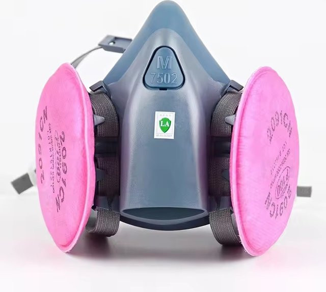 7502 Atemschutzmaske Halbgesichtsmaske für Industrie, Malerei und Sprühen mit Filtern 501, 5N11 und 6001CN in Multicolor - Bild 1