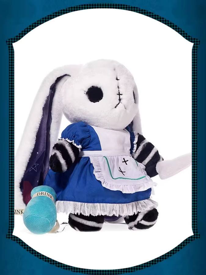52TOYS Alice Madness Returns Plüsch-Kaninchenpuppe, Taschenanhänger - Bild 3
