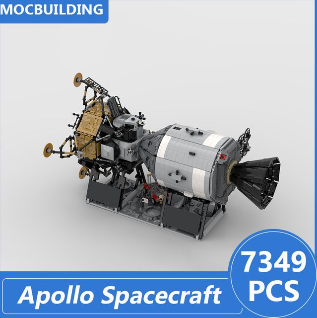 MOCBUILDING Apollo Raumschiff Modell, Bausteine, 7349 Teile - Bild 1