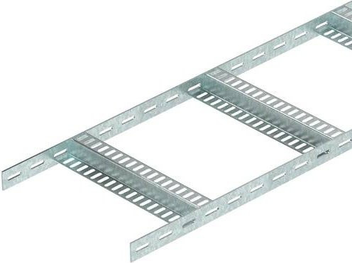 OBO Bettermann Kabelleiter 7098012, Farbe: Silber, B/T/H: 50,0 x 3,5 x 300,0 cm - Bild 1