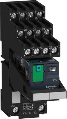 Schneider Electric Miniaturrelais RXM4AB2BDPVS in Schwarz, 30 Stück - Bild 1
