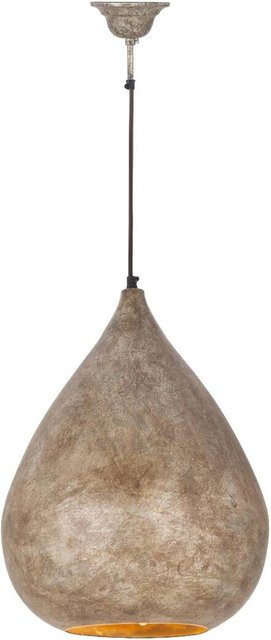 Kayoom Pendelleuchte Loft Style in Gold/Messing aus Metall mit E27 Fassung, B/T/H: 33 x 33 x 44 cm - Bild 1