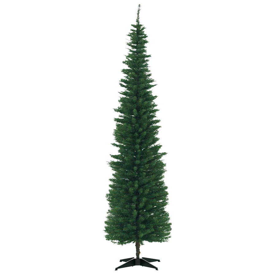 HOMCOM Weihnachtsbaum in Grün mit 499 Spitzen aus Kunststoff und Metall, Höhe: 210 cm, Breite: 55 cm - Bild 2