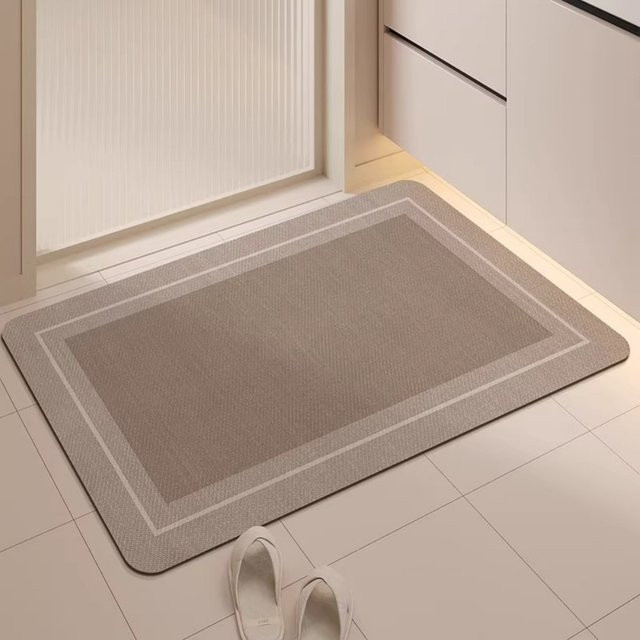 VIKAMA rutschfeste und wasserabsorbierende Fußmatte für den Eingangsbereich, minimalistischer Teppich für Wohnzimmer und Badezimmer - Bild 1