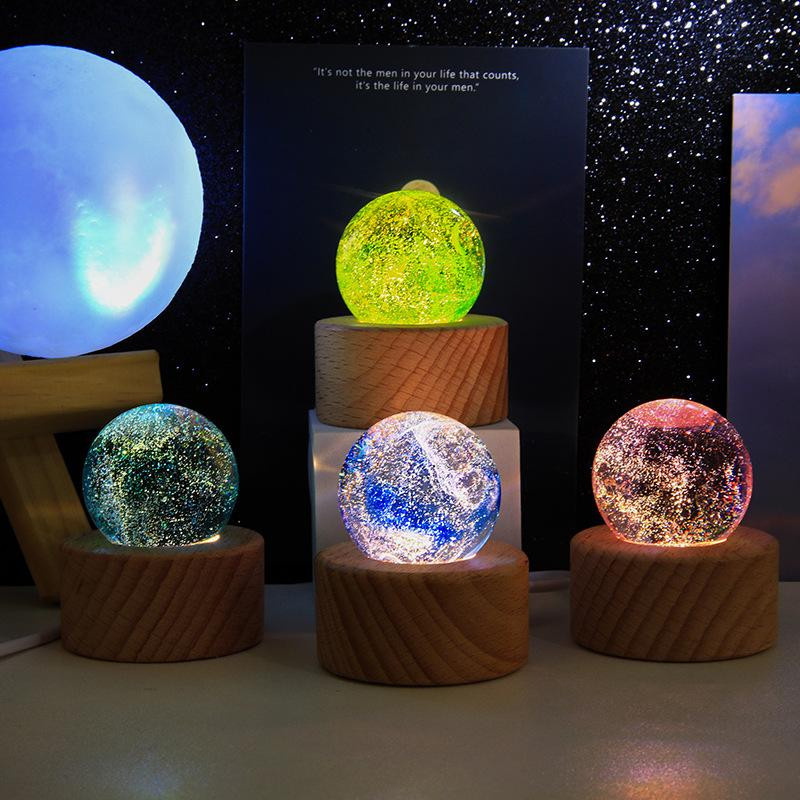 Yiran Furniture Astronomie Planeten Kugel aus Glas in Dunkelblau, Durchmesser: 4 cm - Bild 4
