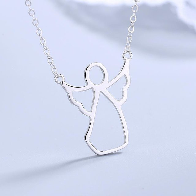 Lucky Star Jewelry Halskette Schutzengel, 925 Silber, Damen - Bild 1