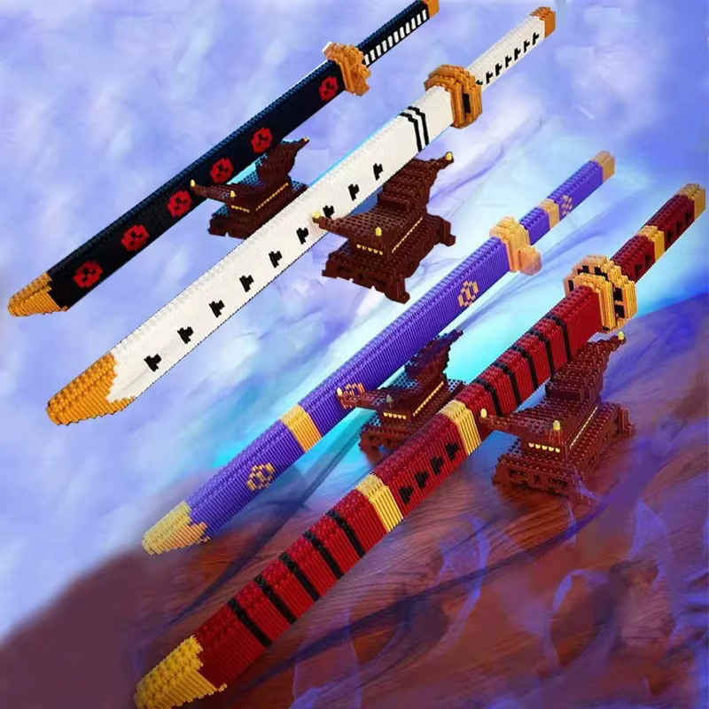 Linkgo Demon Slayer Roronoa Zoro Sandai Kitetsu Schwert, Bausteine, Figur Spielzeug - Bild 3