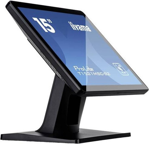 Iiyama ProLite T1521MSC-B2 15 Zoll PCAP Bezel Free Front 10-Punkt Touchscreen-Monitor in Schwarz - Bild 1